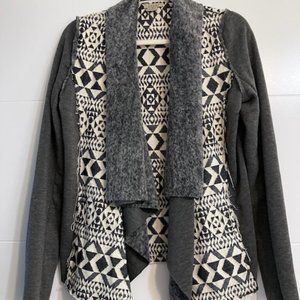 Francesca Collections Anama Cotton Blend Tribal Print Jacket - NWOT